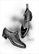 Boot and shoe illustrations, 1908-1909.Artist: Acme