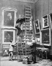 Photographing at the Wallace Collection, London, 1908-1909. Artist: Unknown