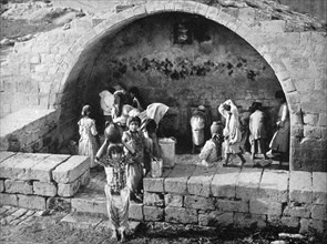 The Virgin's well at Nazareth, 1926. Artist: Unknown