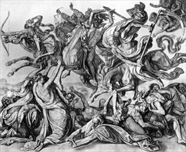 'The Four Horsemen of the Apocalypse', 1926.Artist: Peter von Cornelius