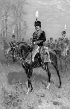 Edward VII as Colonel in Chief of the 10th Hussars, 1902. Artist: Unknown