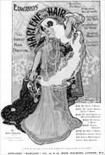 Advertisement for Edwards 'Harlene' for Hair, 1902. Artist: Unknown