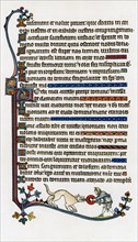 Page of decorated text, 1284-1316. Artist: Unknown