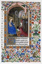 Amadee de Saluces and the Virgin, middle of the 15th century. Artist: Unknown
