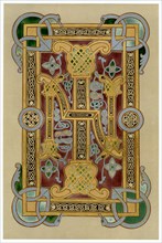 Illuminated initials 'I' and 'N', 9th century. Artist: Unknown
