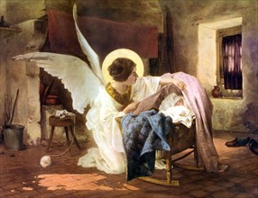 'The Guardian Angel', 1926.Artist: Louis Tessier