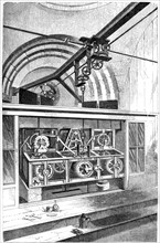 Working parts of the clock at the Royal Exchange, London, 1866. Artist: Unknown