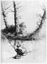 'The Angler', c1860-1910 (1924). Artist: Alphonse Legros