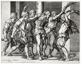 'The Scourging of Christ', 1568, (1937). Artist: Martino Rota