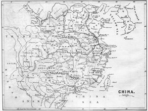 Map of China, 1847. Artist: Unknown
