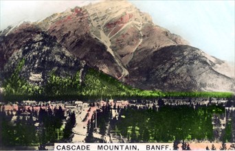 Cascade Mountain, Banff, Alberta, Canada, c1920s.Artist: Cavenders Ltd