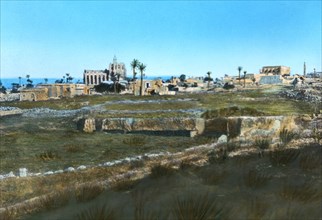 Sea road to the east, old Famagusta, Cyprus. Artist: Unknown