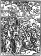 'The Four Angels holding the winds', 1498, (1936). Artist: Albrecht Dürer