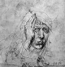 'Self Portrait with a Bandage', 1492, (1936). Artist: Albrecht Dürer