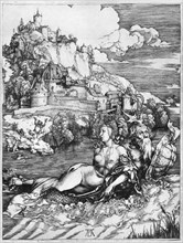 'A sea monster bearing away a princess', 1500, (1936). Artist: Albrecht Dürer