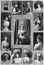 Leading actresses of the 19th century, 1890.Artist: W&D Downey
