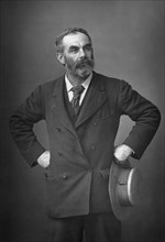 John Burns (1858-1943), English trade unionist, anti-racist, socialist and politician, 1893.Artist: W&D Downey