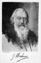 Johannes Brahms (1833-1897), German composer, 20th century.Artist: Carl Jander