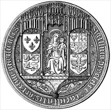 Seal of the Four Nations or the Facutly of Arts, 16th century (1849). Artist: Unknown