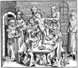 The martyrdom of Simon of Trent, 1493 (1849).Artist: Pierre Wolgmuth
