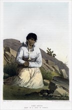 Toro-Mucho, chief of a band of Kioways, 1856.Artist: John Mix Stanley