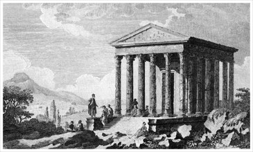 Temple of Augustus at Mylasa (Milas), Turkey, 19th century. Artist: Unknown