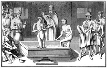Baptism, 15th century (1849).Artist: A Bisson
