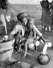 Gatherering myrrh and frankincense, Somalia, Africa, 1936.Artist: Wide World Photos