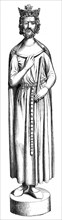 Statue of Childebert, 13th century (1849). Artist: Unknown