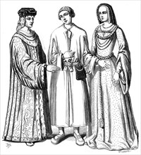Costumes of the period of King Louis XII of France, 15th century (1849).Artist: Dumont