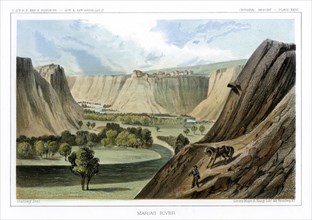 The Marias River, Montana, USA, 1856.Artist: John Mix Stanley