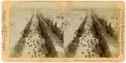 The Champs Elysees, Paris, France, 1894.Artist: Underwood & Underwood