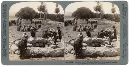 Joseph's Well, Dothan, Palestine, 1900.Artist: Underwood & Underwood