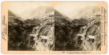 In 'Mount Lebanon', Zahlah, Lebanon, 1900.Artist: Underwood & Underwood