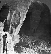 'Quarry chambers of Masara, Egypt', 1905.Artist: Underwood & Underwood