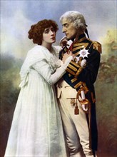 Johnston Forbes-Robertson (1853-1937) and Mrs Patrick Campbell (1865-1940), 1899-1900.Artist: W&D Downey