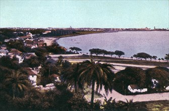 View from Malabar Hill, Bombay, India, early 20th century. Artist: Unknown