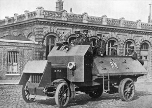 British armoured vehicle, First World War, 1914-1918, (c1920). Artist: Unknown