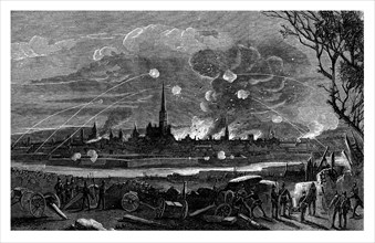 The bombardment of Strasburg, France, 1875. Artist: Unknown