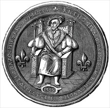 Seal of the 'King' of the Basoche, 16th century (1870). Artist: Unknown