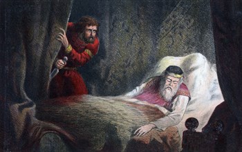 A scene from 'Macbeth', c17th century. Artist: Unknown