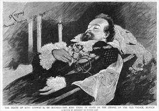 The death of King Ludwig II of Bavaria (1845-1886), 1886. Artist: Unknown