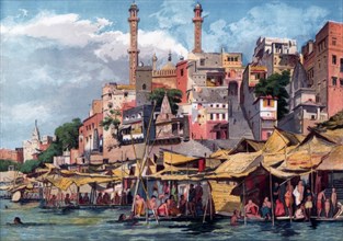 Benares, India, 1857.Artist: William Carpenter