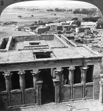'The wonderfully preserved temple at Edfu, Egypt', 1905.Artist: Underwood & Underwood