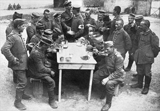 German prisoners of war, First World War, 1914-1918, (c1920). Artist: Unknown