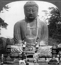A bronze statue of Buddha, Kamakura, Japan, 1900s.Artist: BL Singley