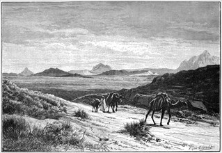 View from the Tellat Pass, Tunisia, c1890. Artist: Unknown