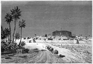 'View of Murzuk', c1890. Artist: Barbant