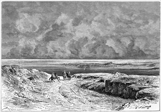'Nafta and the Shott-el-jerid', c1890. Artist: Bertrand