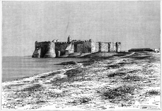 'Jerba Island, Castle near Humt Suk, Tunisia', c1890. Artist: F Meaulle